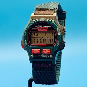 TIMEX IRONMAN TRIATHLON 8 Lap Women’s Vintage 1996 Digital Watch Works New Batt